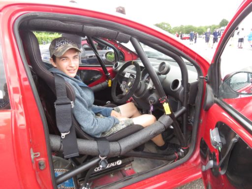 Under 17 driving at Castle Combe