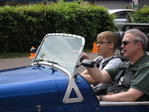 Under 17 driving at Castle Combe